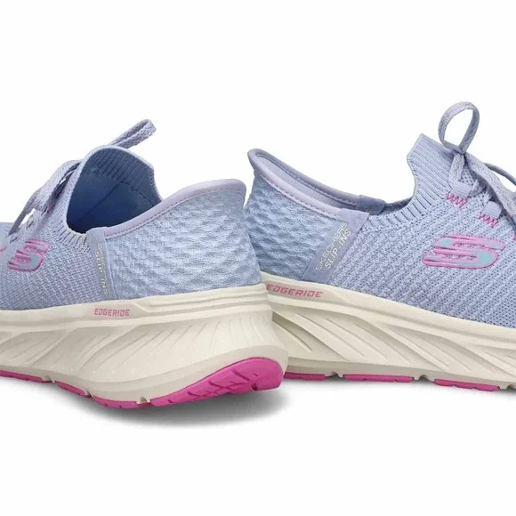 NEW Skechers Women's 9 M Edgeride Slip-Ins‎ Shoes Periwinkle Pink 150470-PWPK - Picture 5 of 6